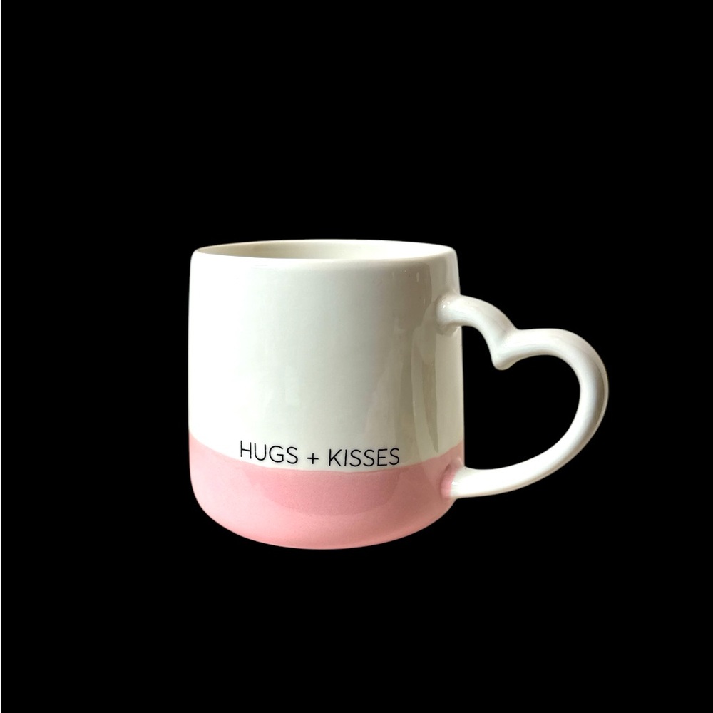 Kirkland Home “Hugs + Kisses” 20 ounce Ceramic Mug. (2-I)